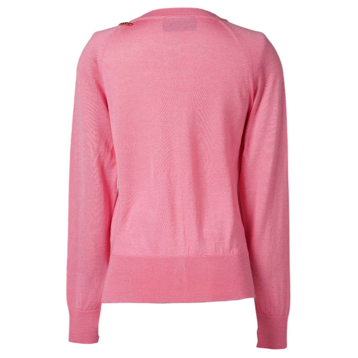 CLASSIC LONG SLEEVE CARDIGAN W/TURBO EMB / 219:BRIGHT PINK/RED