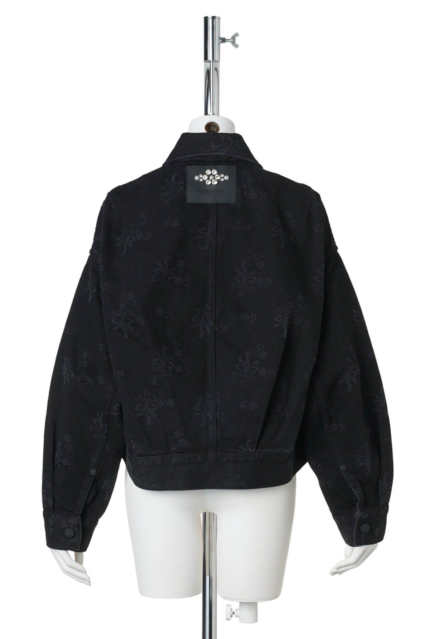 CROPPED UTILTY POCKET WORKWEAR JACKET W / 150:BLACK/PEARL/CLEAR