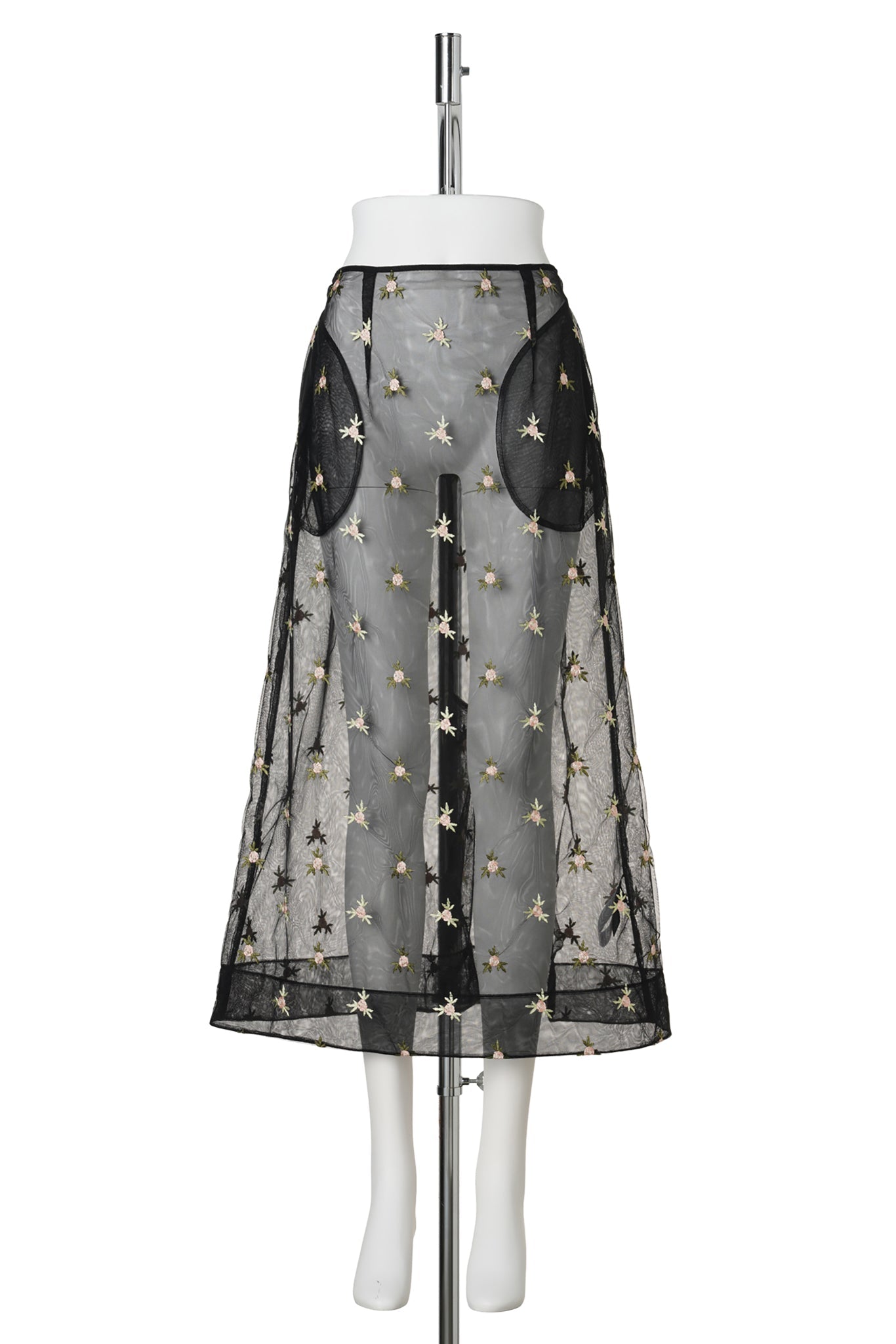 RIPPLE SKIRT / BLACK