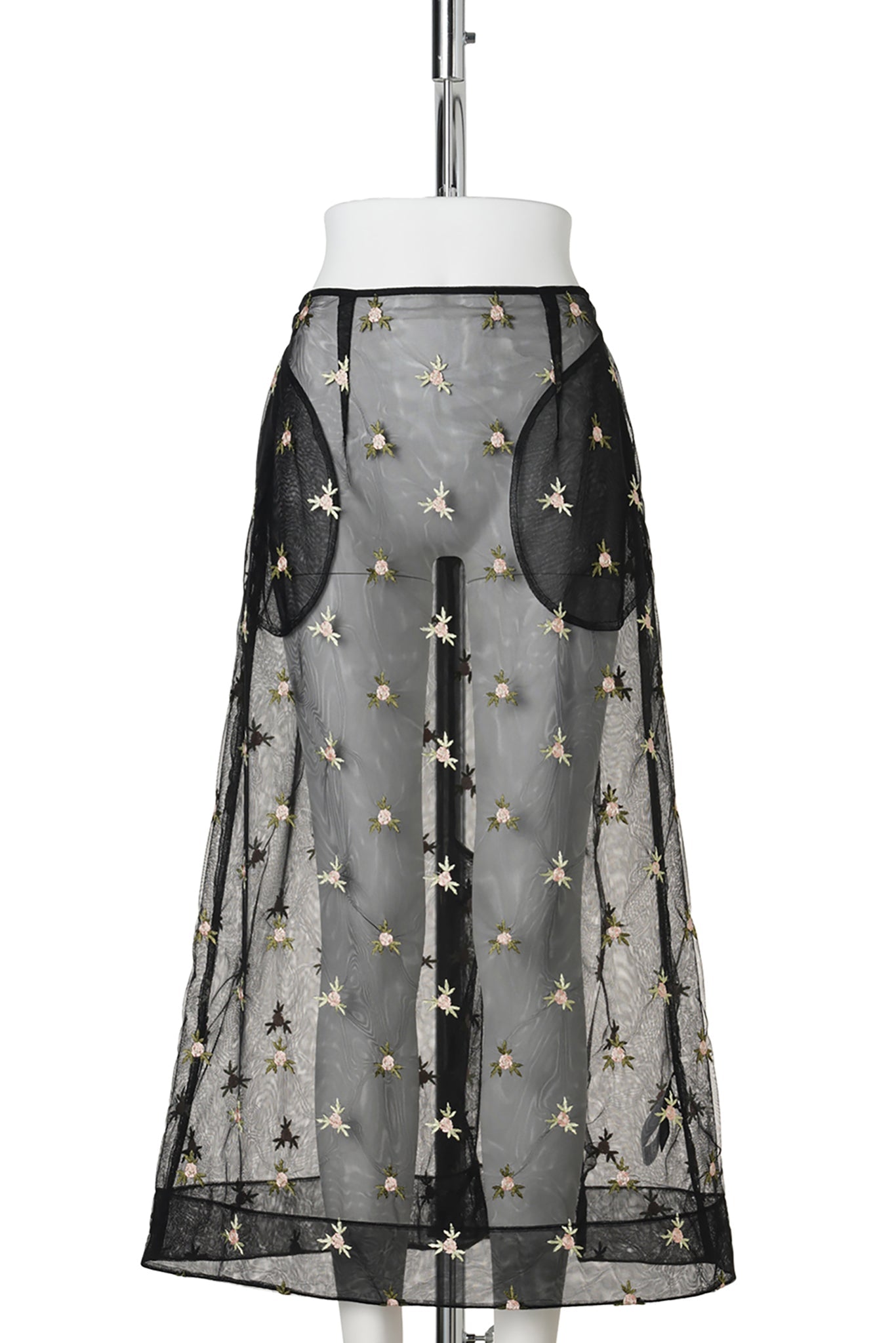 RIPPLE SKIRT / BLACK