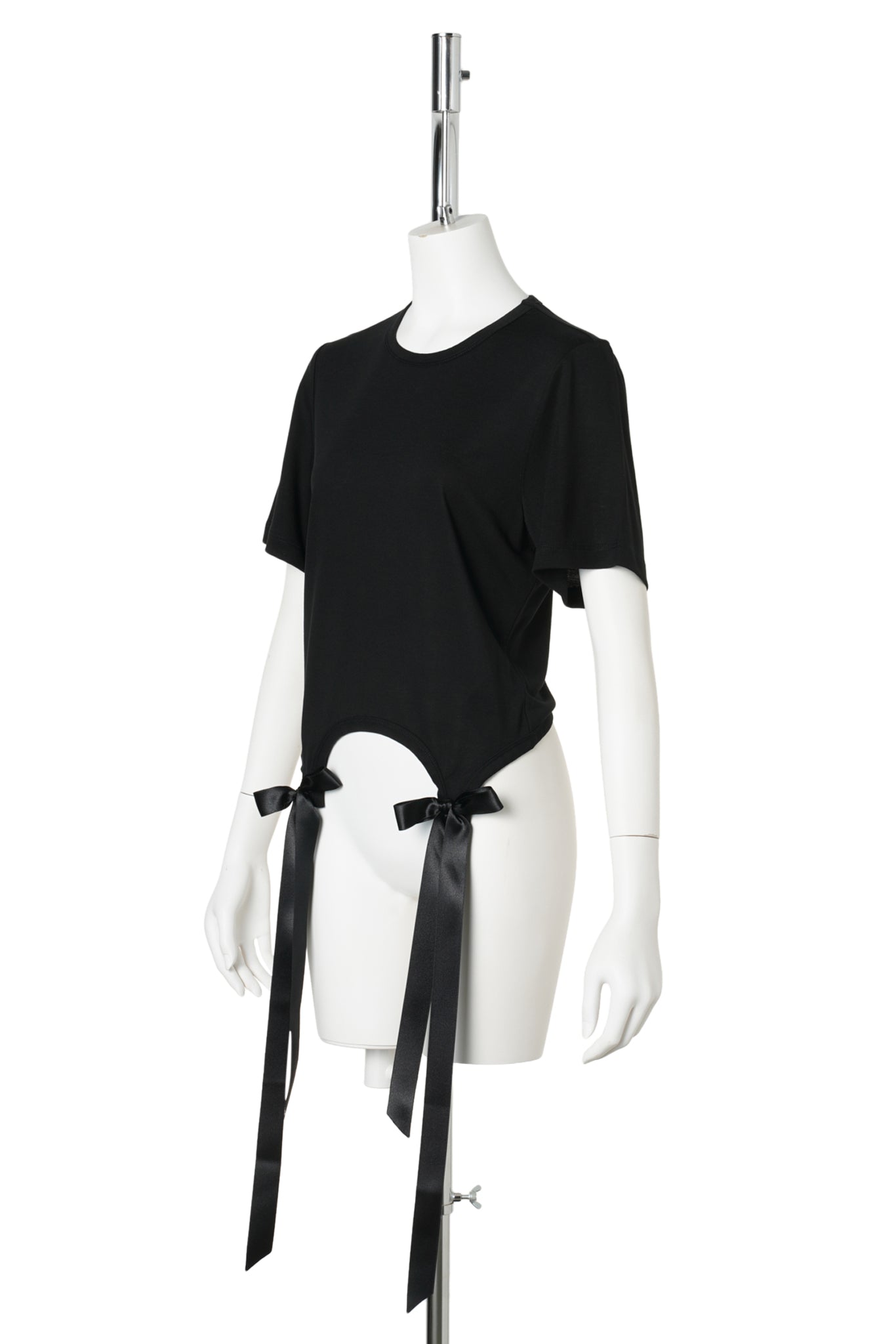 BOW TAIL EASY T-SHIRT / BLACK