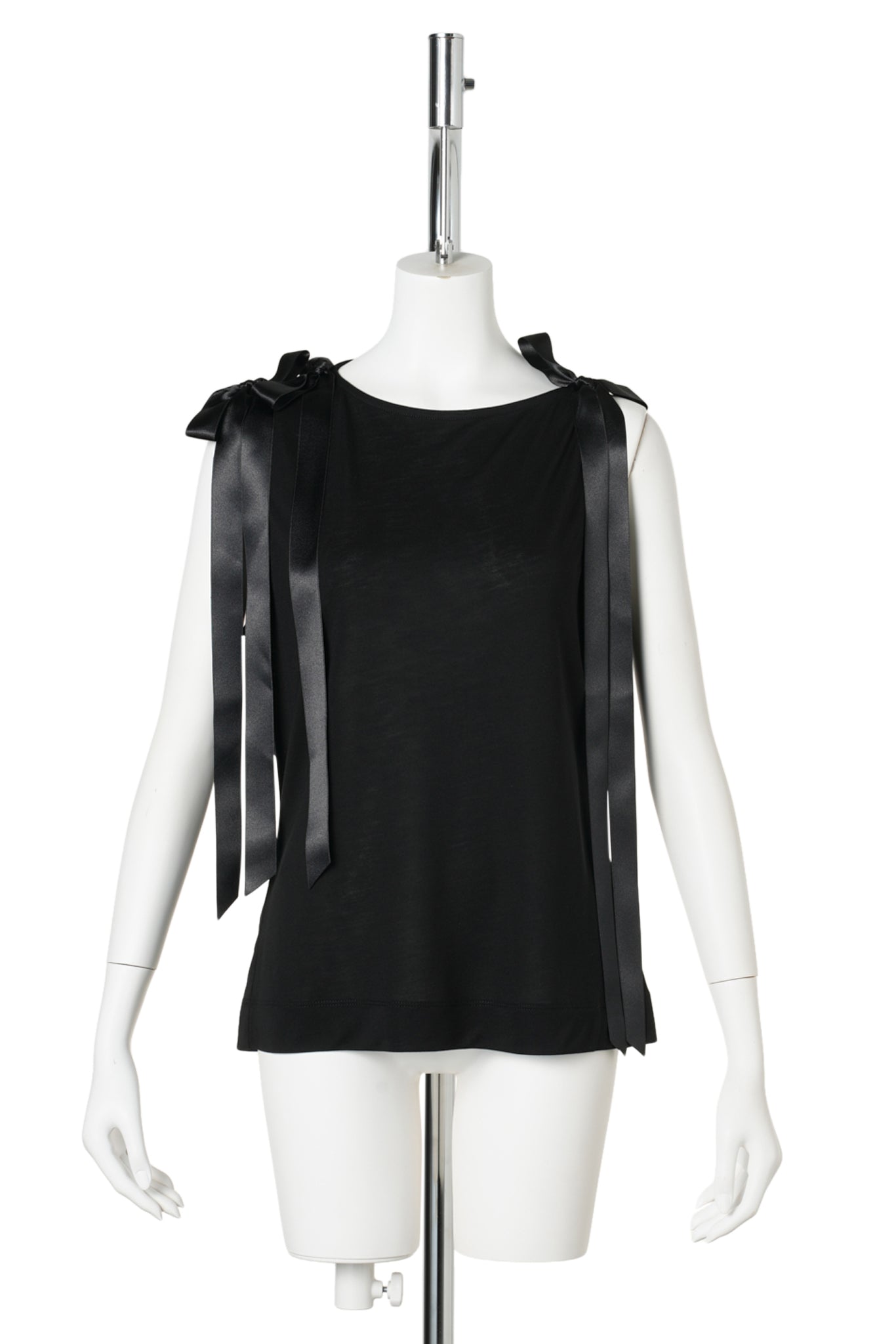 BOW RIBBON TAIL TANK / BLACK