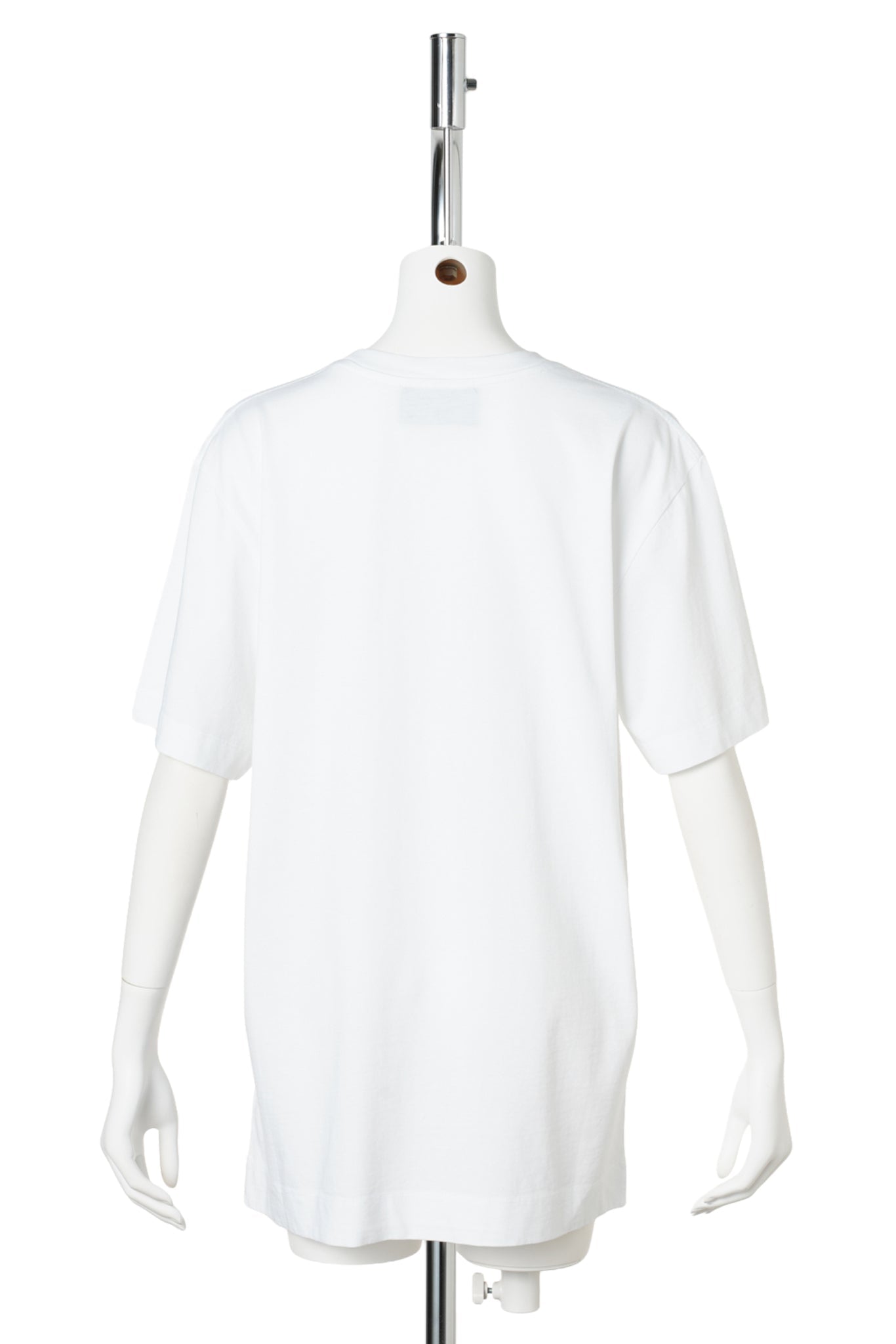 RIBBON ROSETTE PRINT T-SHIRT / WHITE