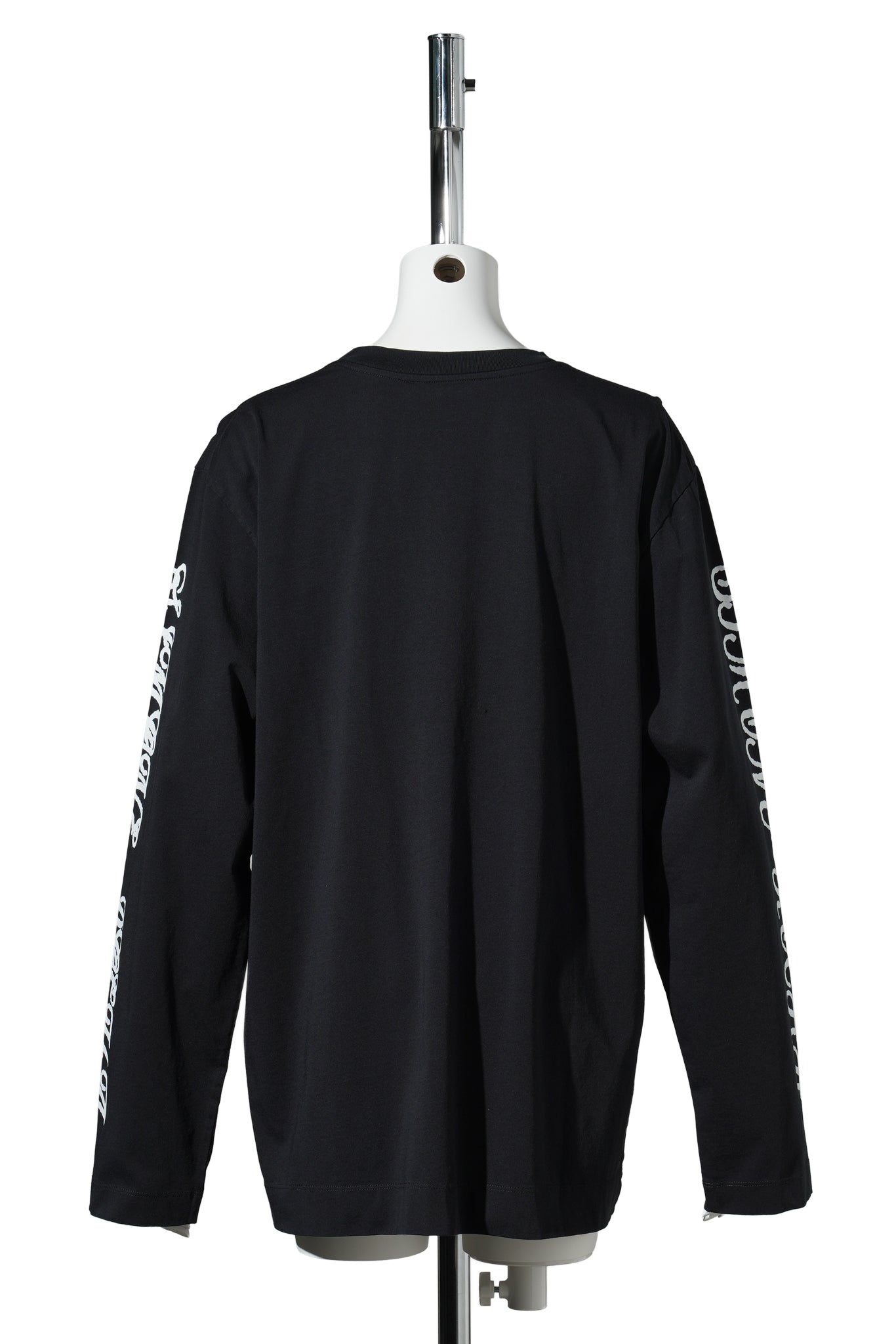 DIM SUM LOGO PRINT LONG SLEEVE T-SHIRT / 150:BLACK/WHITE