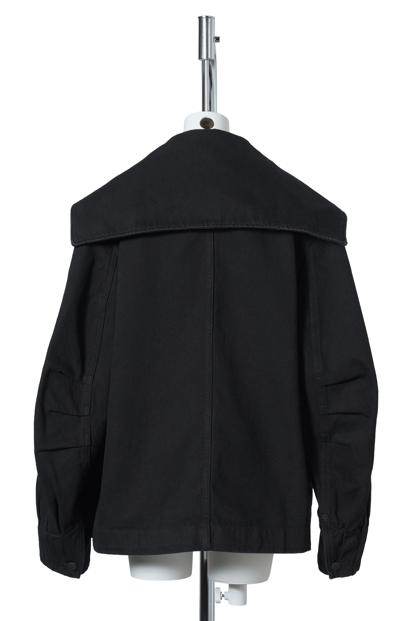 SAILORO COLLAR WORKWEAR BOW JACKET W/EMB / 150:BLACK