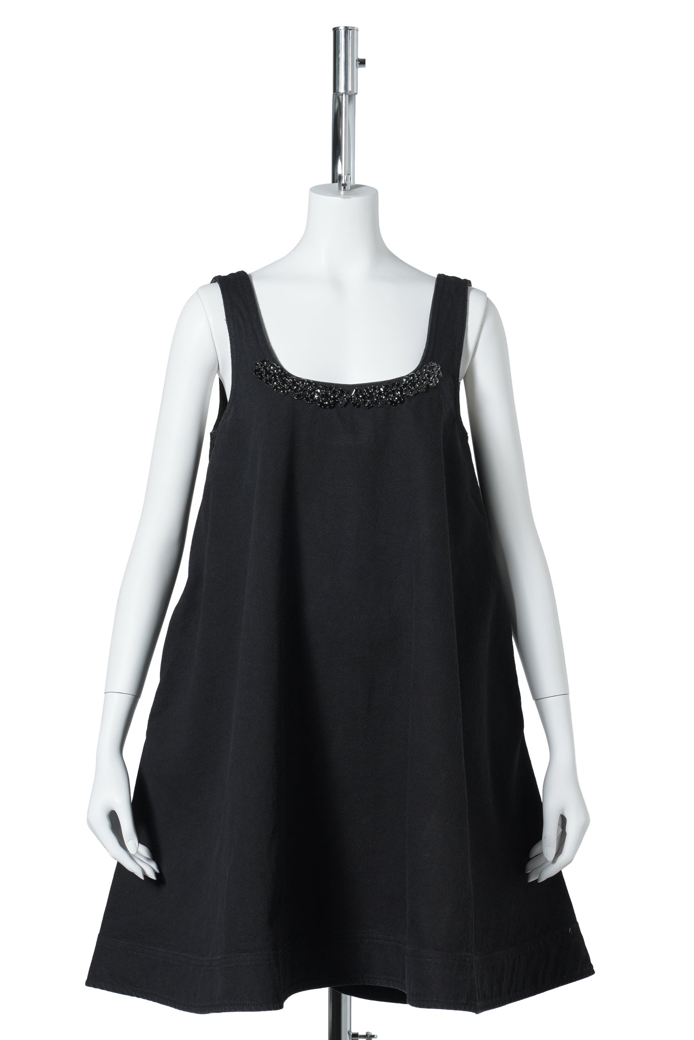 A-LINE MINI DRESS W/MB / 150:BLACK
