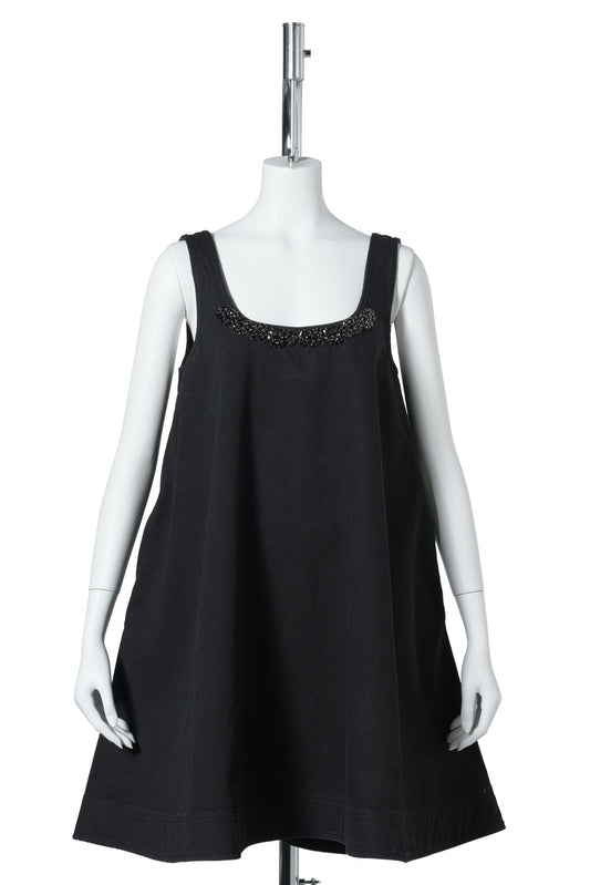 A-LINE MINI DRESS W/MB / 150:BLACK