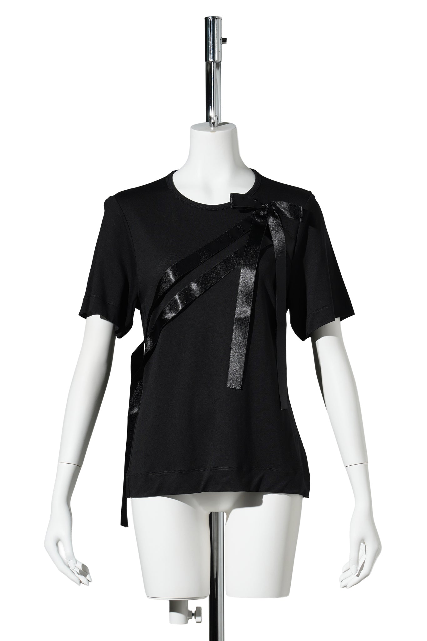 BOW SASH EASY T-SHIRT / 150:BLACK