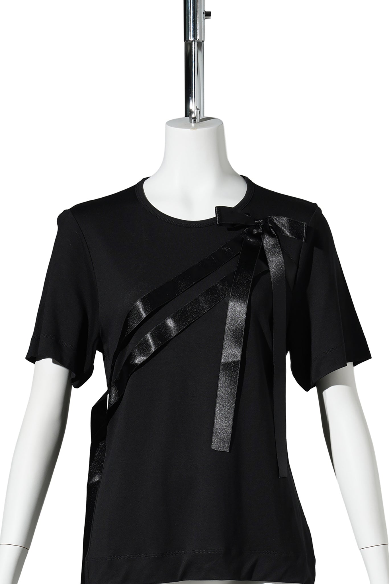 BOW SASH EASY T-SHIRT / 150:BLACK