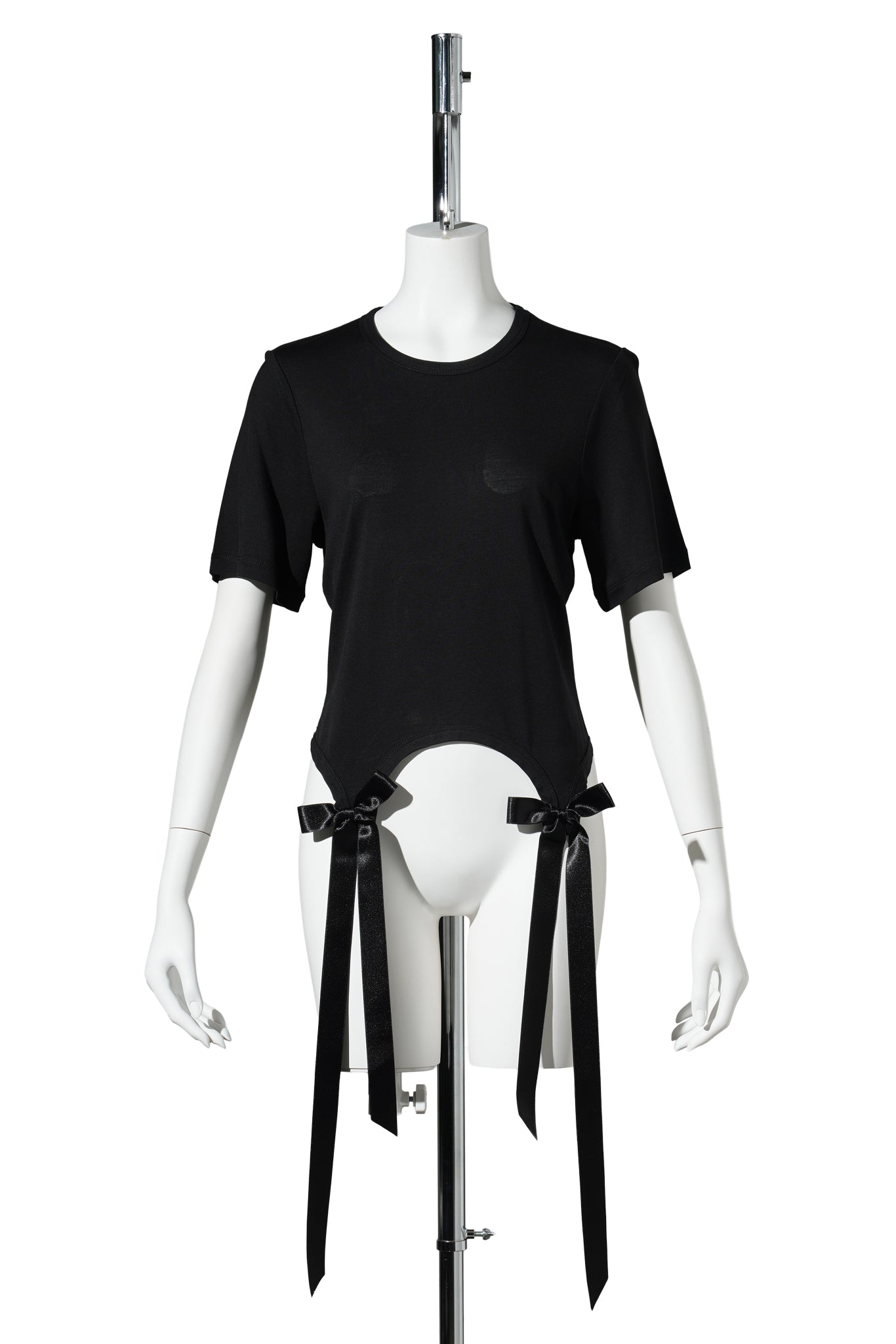 BOW TAIL EASY T-SHIRT / 150:BLACK