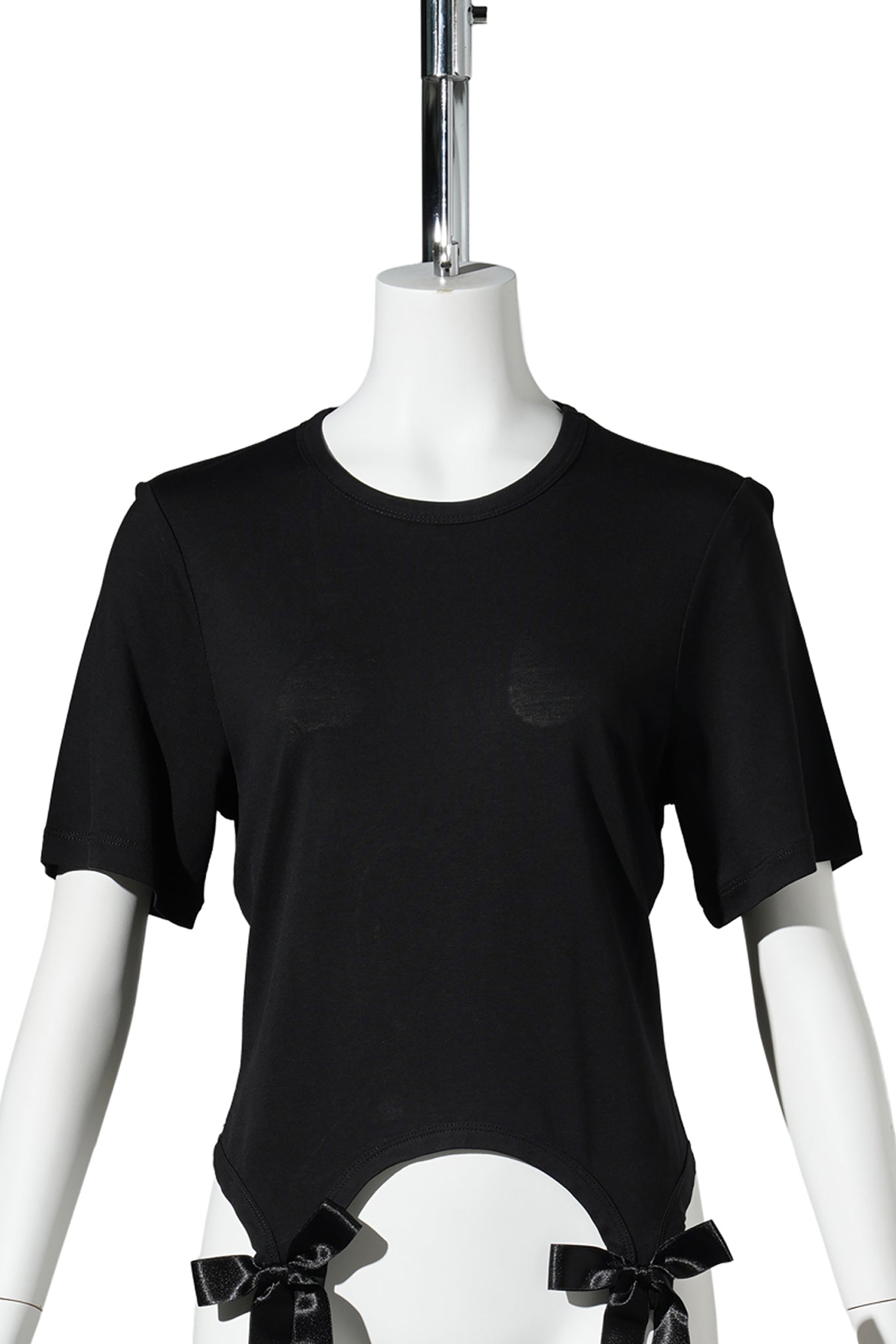 BOW TAIL EASY T-SHIRT / 150:BLACK