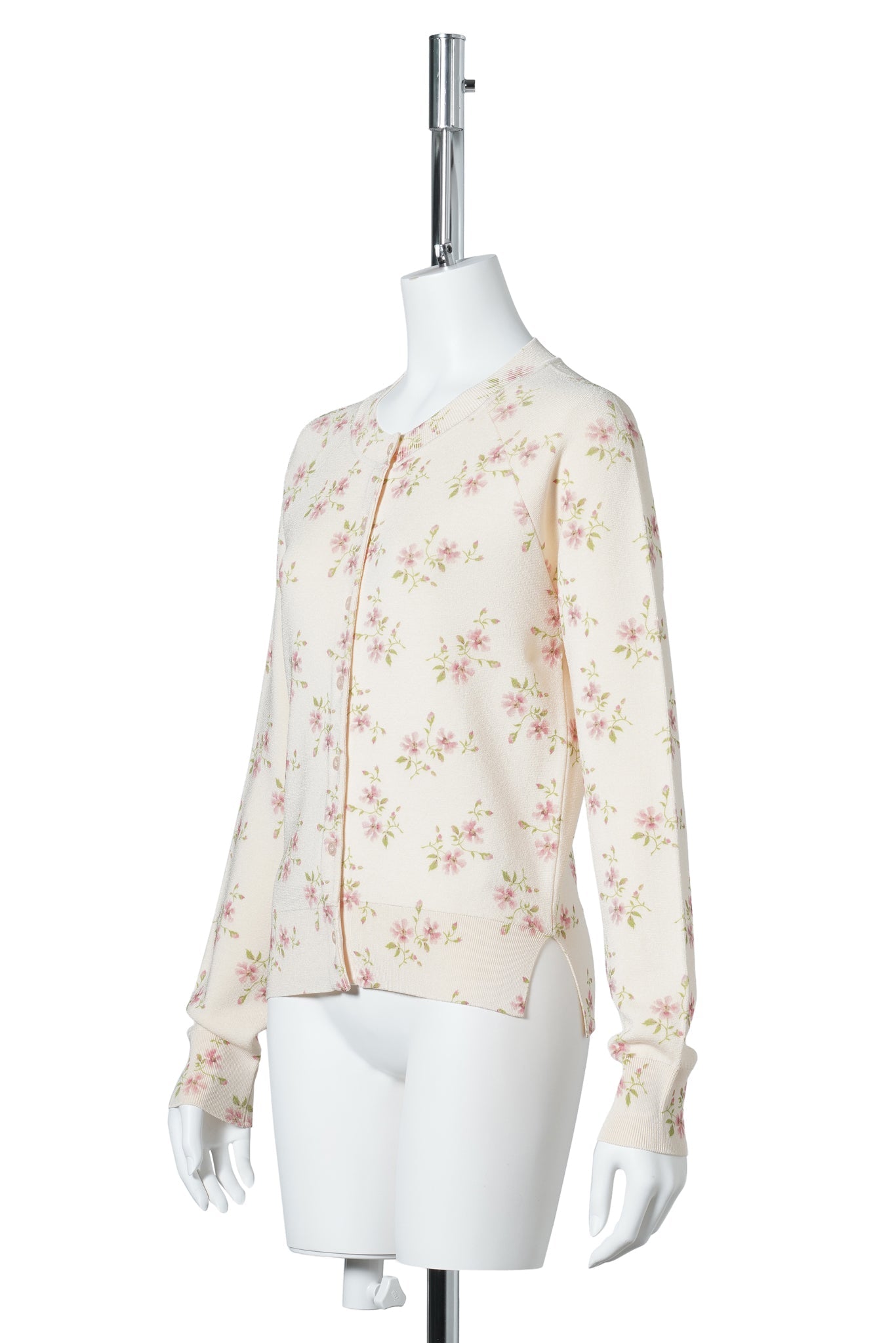 SHRUNKEN TINYFLOWER CARDIGAN / 115:CREAM FLORAL
