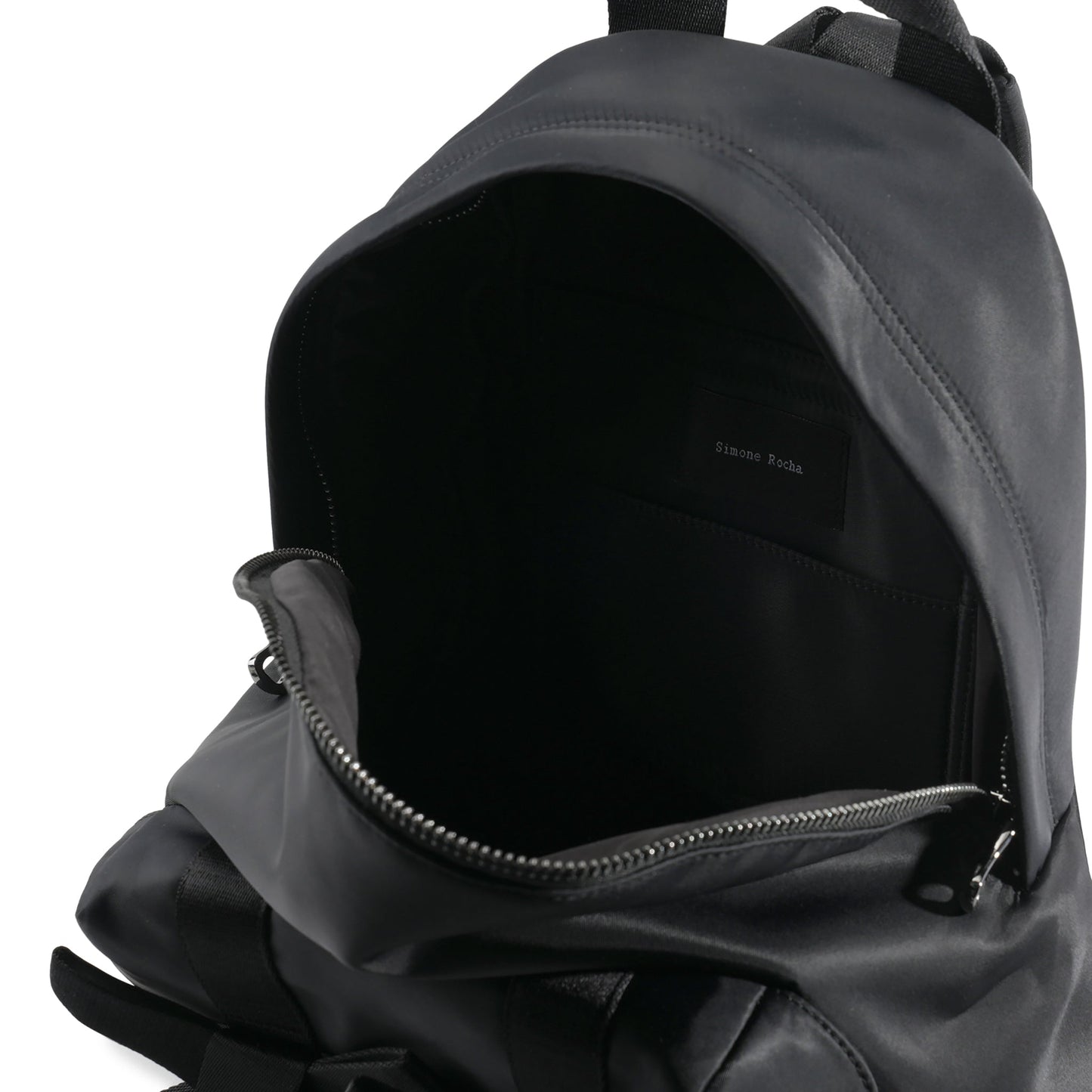 BOW FRONT BACKPACK W/EMB / 155:BLACK/PEARL