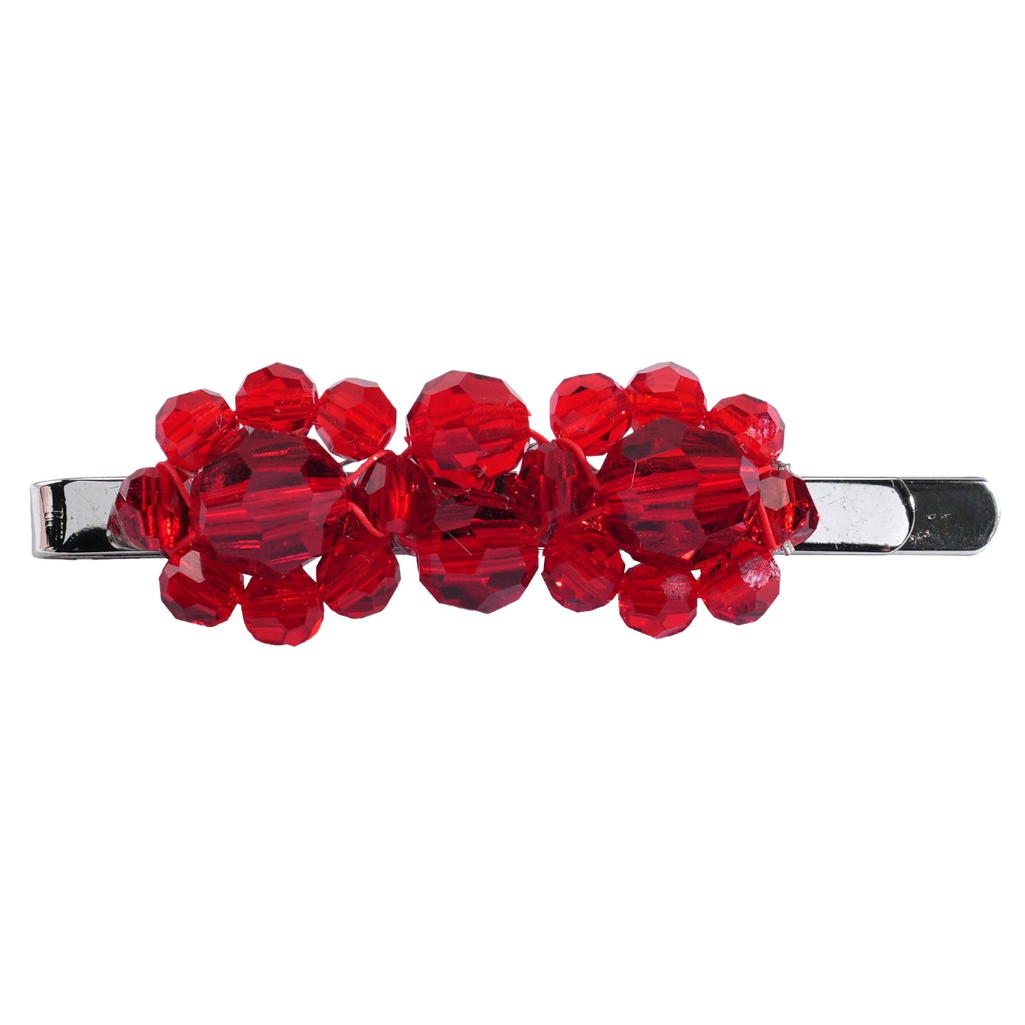 MINI FLOWER HAIR CLIP / 250:RED