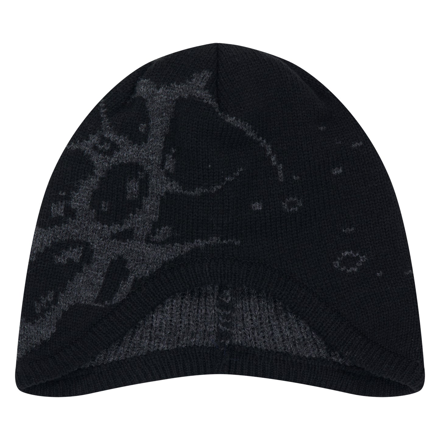 SPIKE EAR FLAP BEANIE / BLACK