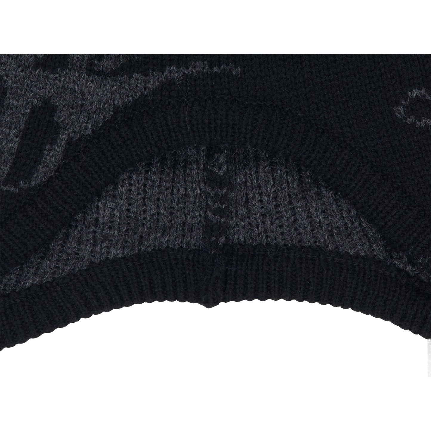 SPIKE EAR FLAP BEANIE / BLACK