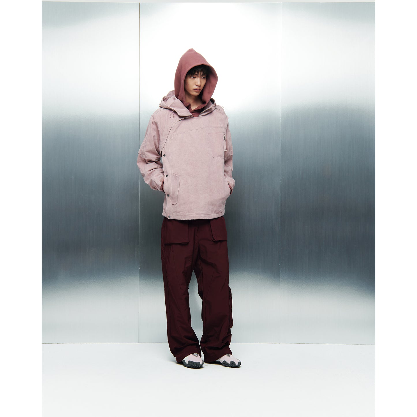 SEAM LINE PANTS / BURGUNDY