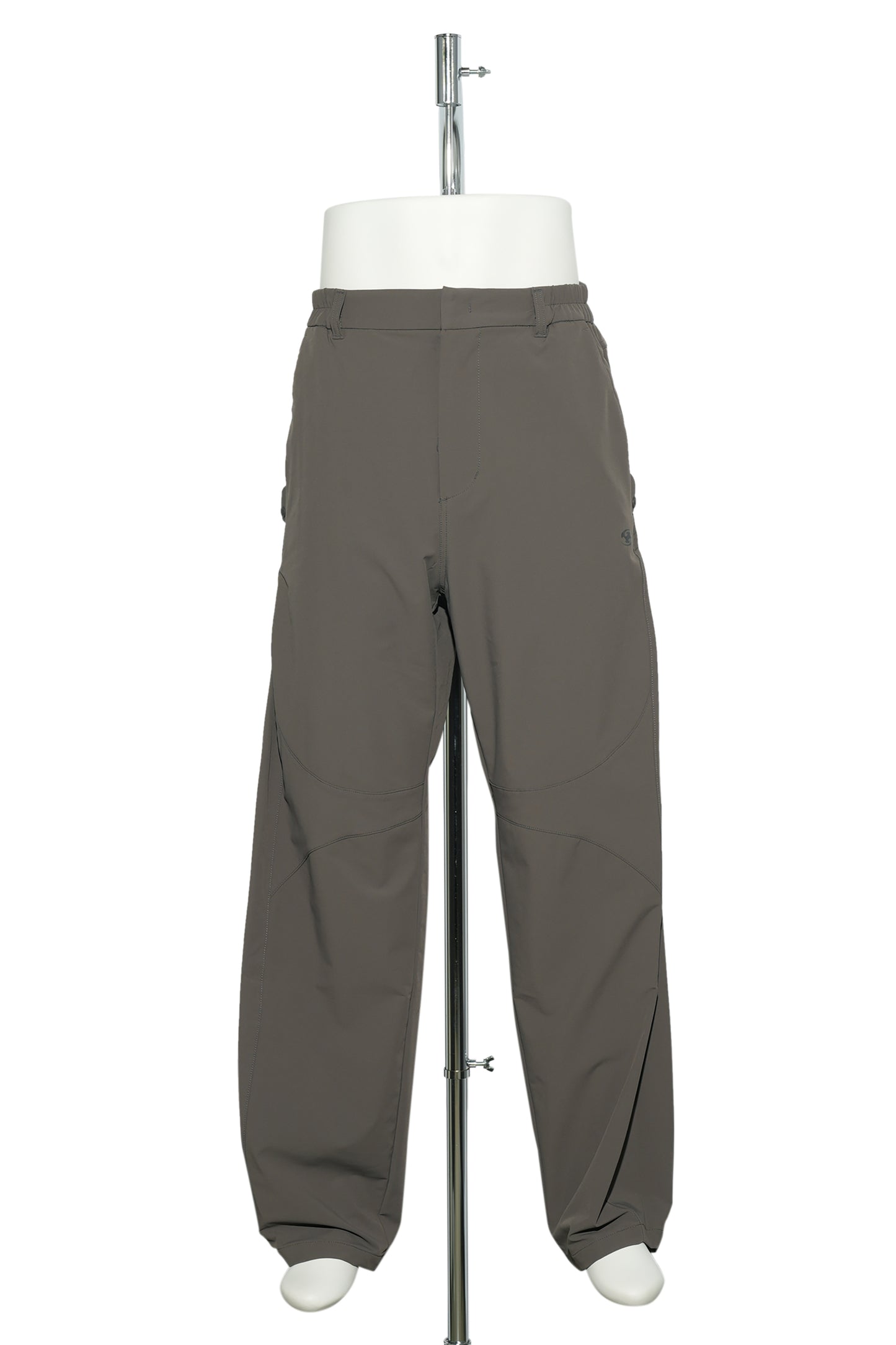 SIDE SNAP PANTS / ASH BROWN