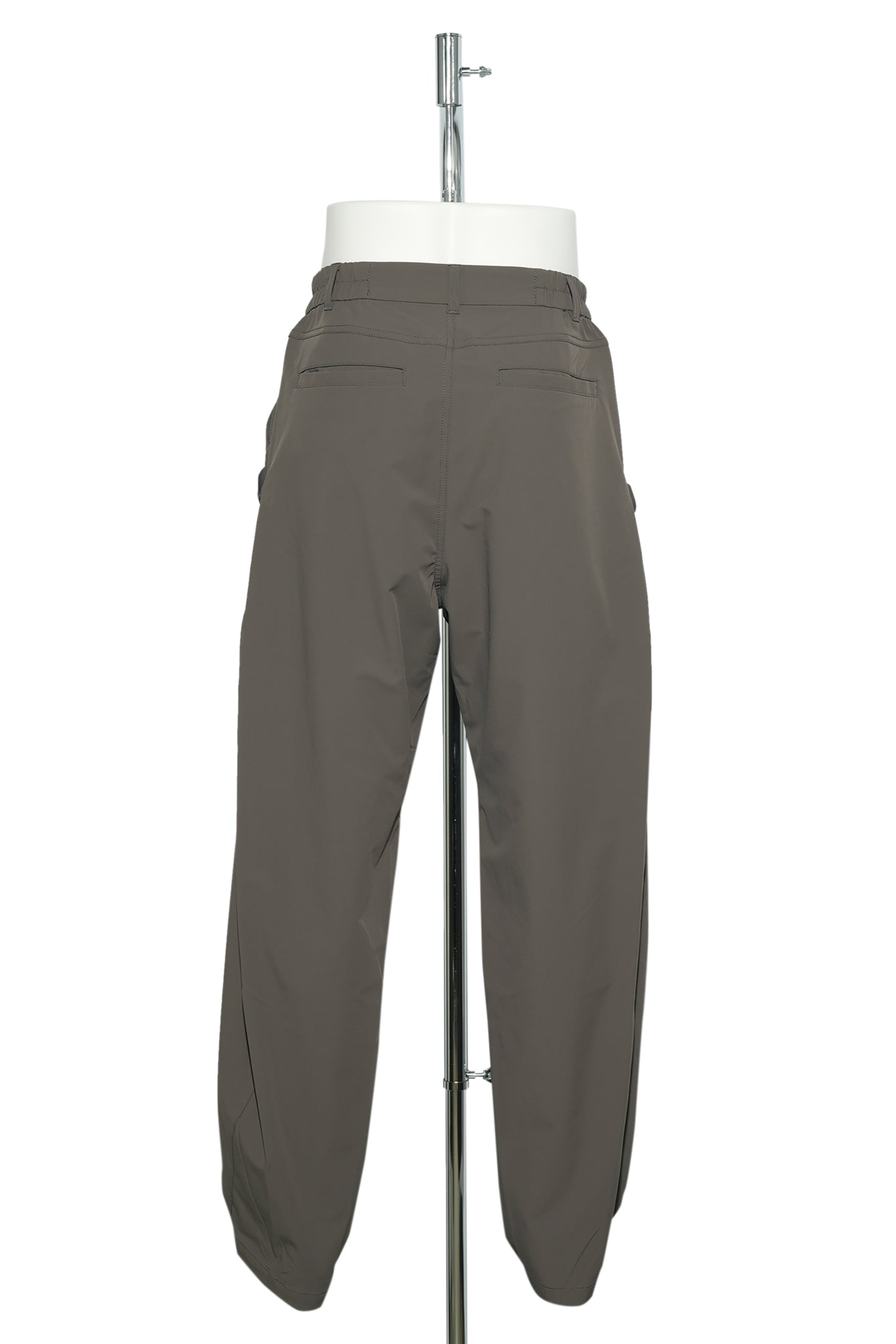 SIDE SNAP PANTS / ASH BROWN