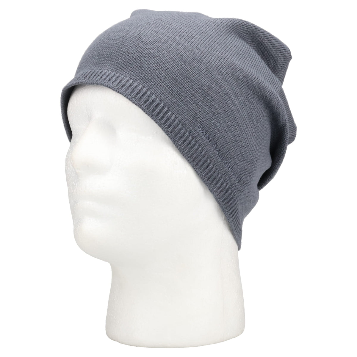 LIGHT WOOL BEANIE / BLUE CHARCOAL