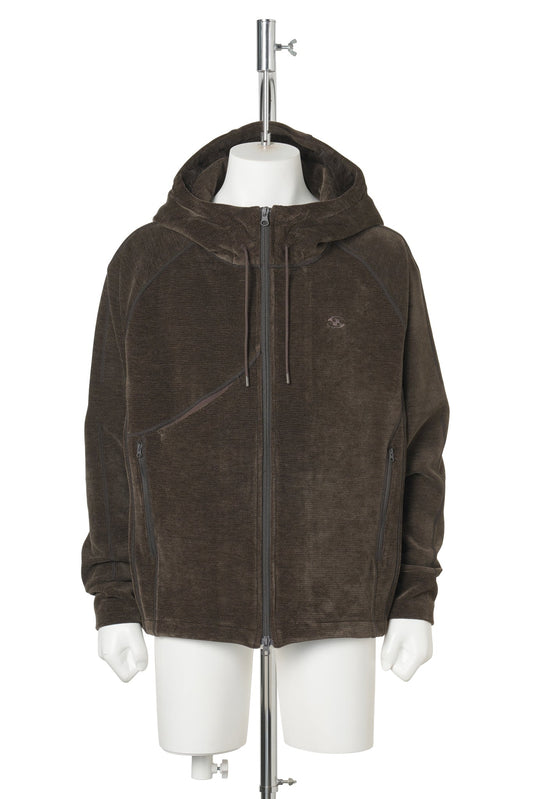 NURV ZIP-UP HOODIE / BROWN