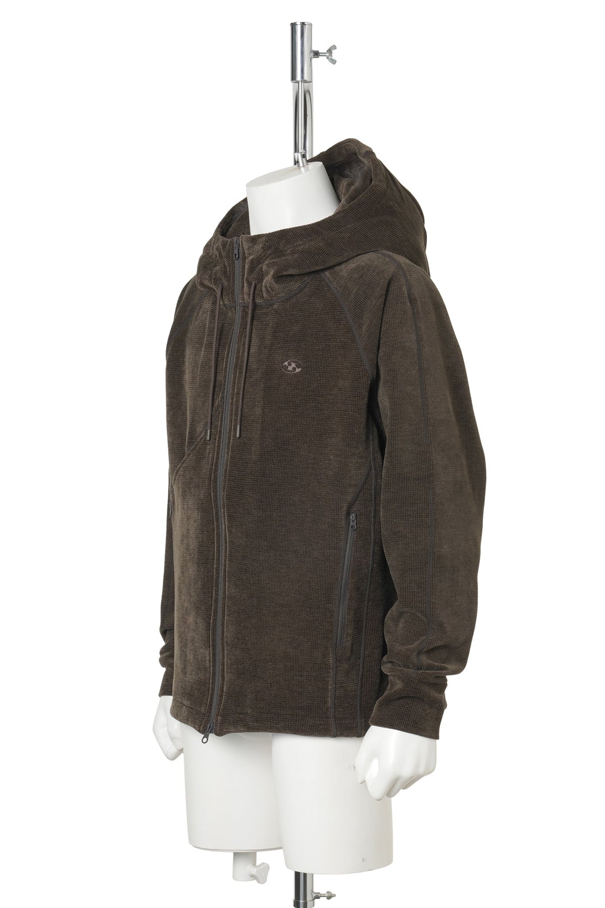 NURV ZIP-UP HOODIE / BROWN
