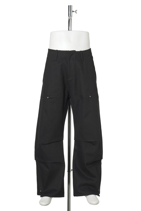 DART DENIM PANTS / BLACK