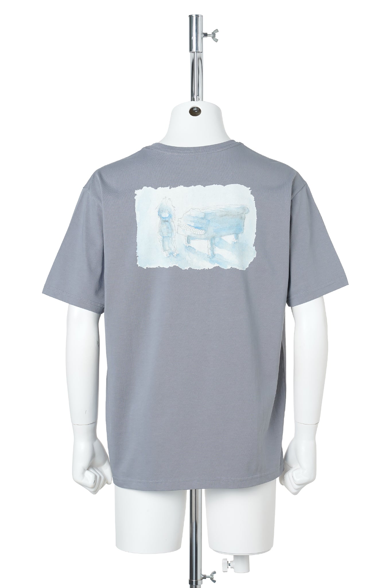 PIANO T-SHIRT / BLUE CHARCOAL
