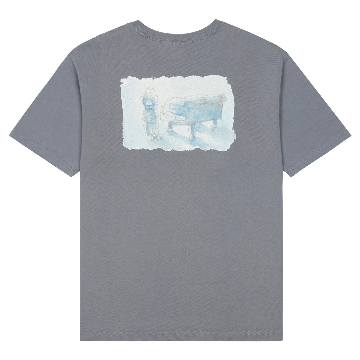 PIANO T-SHIRT / BLUE CHARCOAL