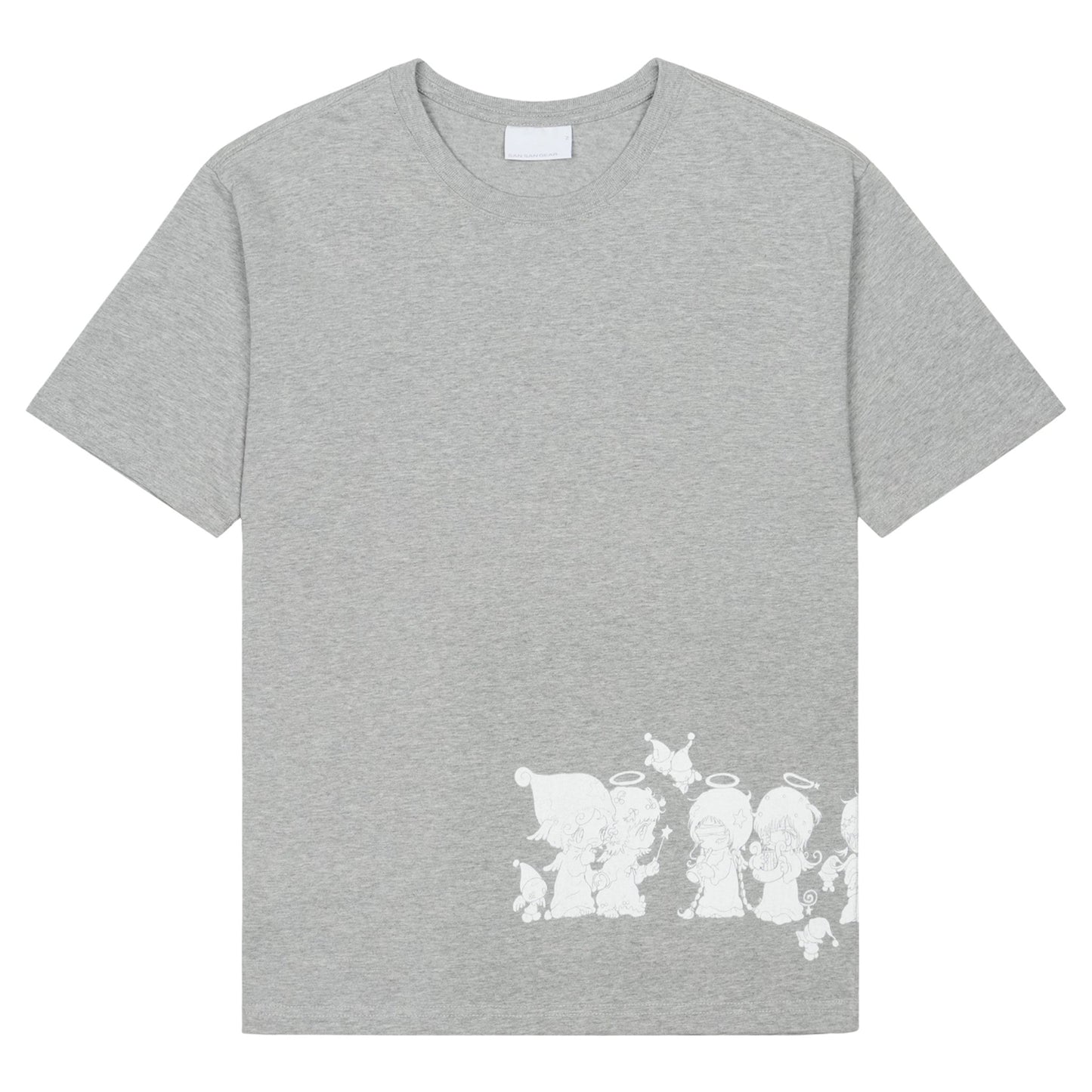 ANGEL T-SHIRT / MELANGE GREY