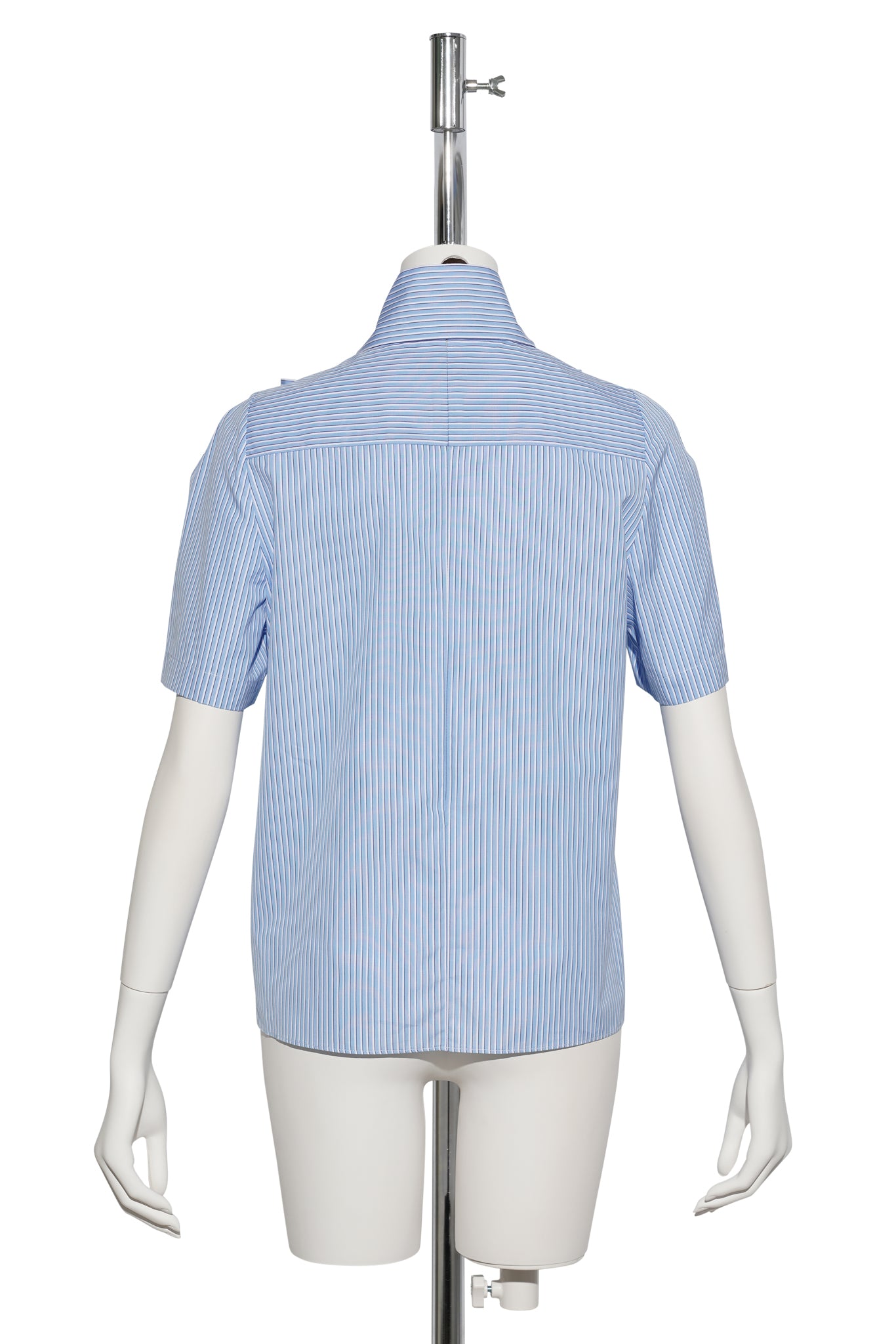 RIBBONED PULLOVER BLOUSE / BLUE