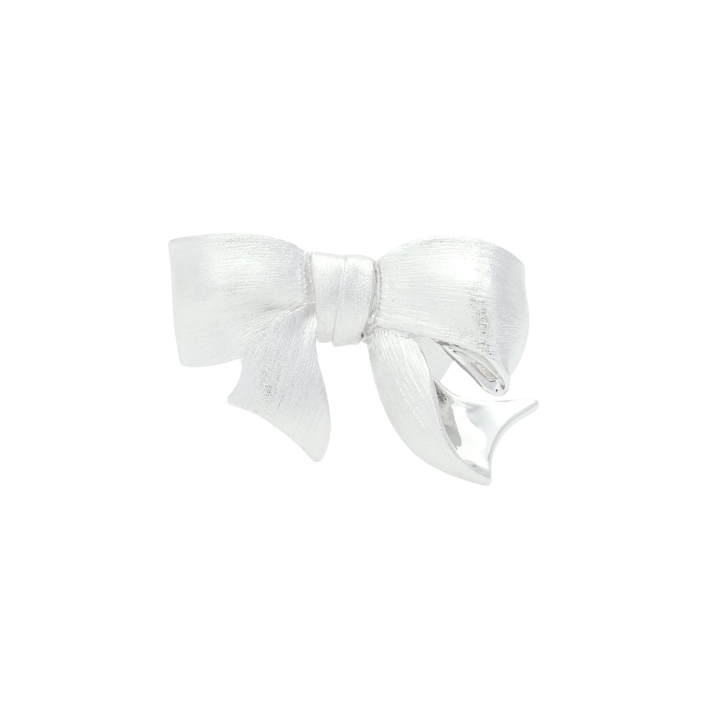 SHUSHU/TONG x YVMIN GIFT BOWKNOT OPEN RING / SILVER