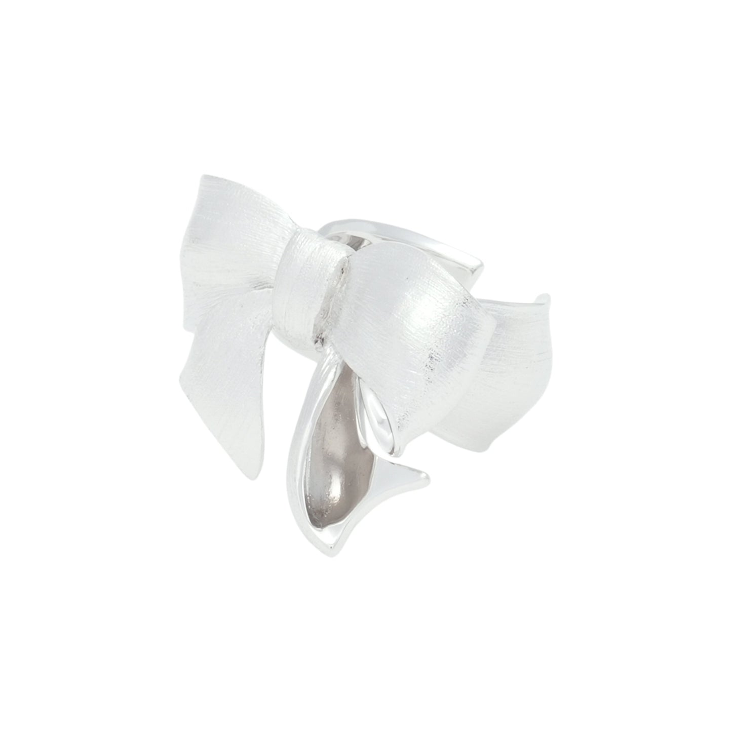 SHUSHU/TONG x YVMIN GIFT BOWKNOT OPEN RING / SILVER