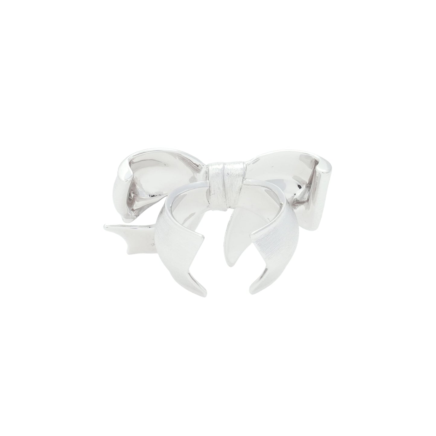 SHUSHU/TONG x YVMIN GIFT BOWKNOT OPEN RING / SILVER
