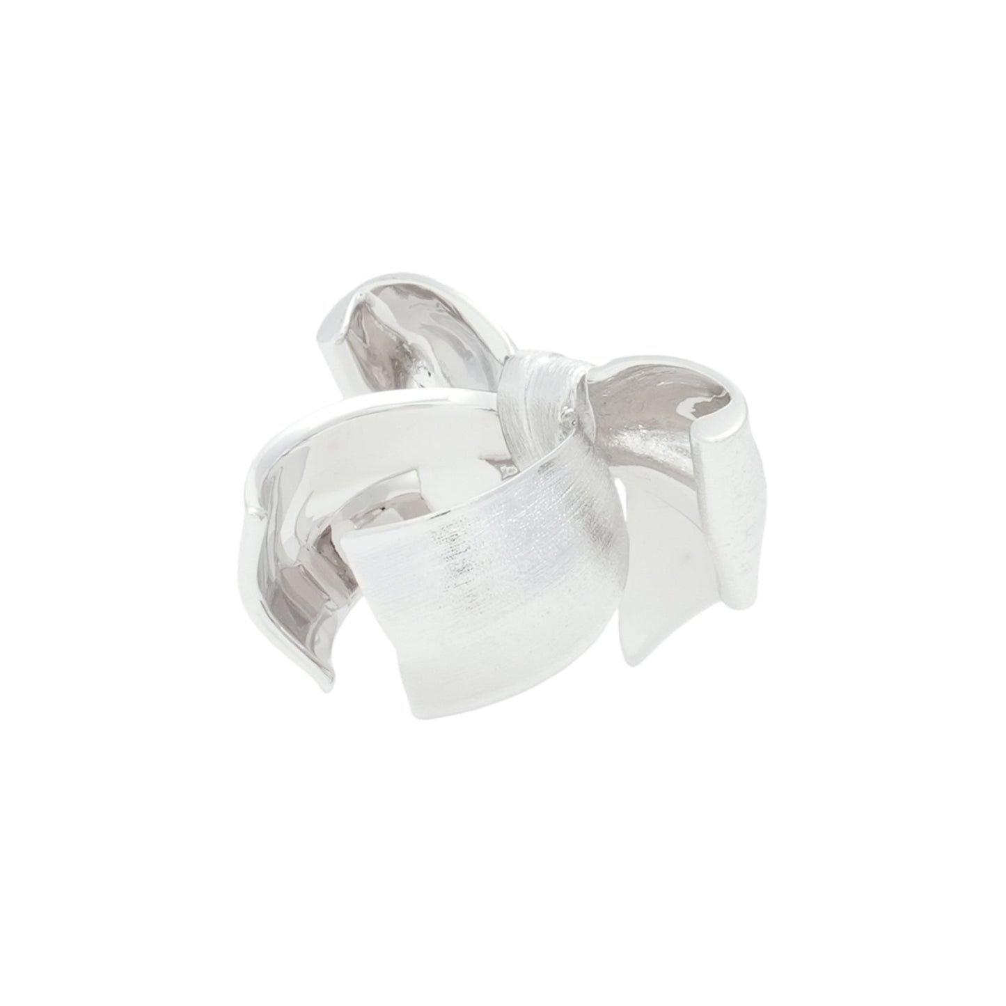 SHUSHU/TONG x YVMIN GIFT BOWKNOT OPEN RING / SILVER