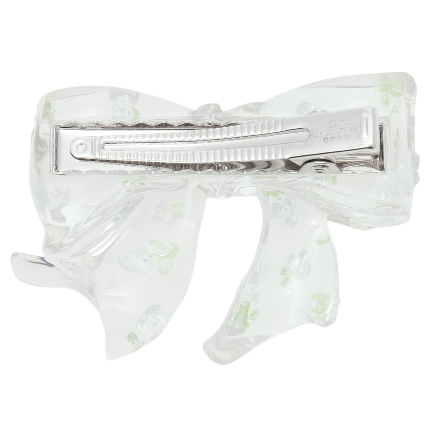 SHUSHU/TONG x YVMIN FLORAL BOWKNOT RESIN HAIR CLIP (RIGHT) / TRANSPA RENT