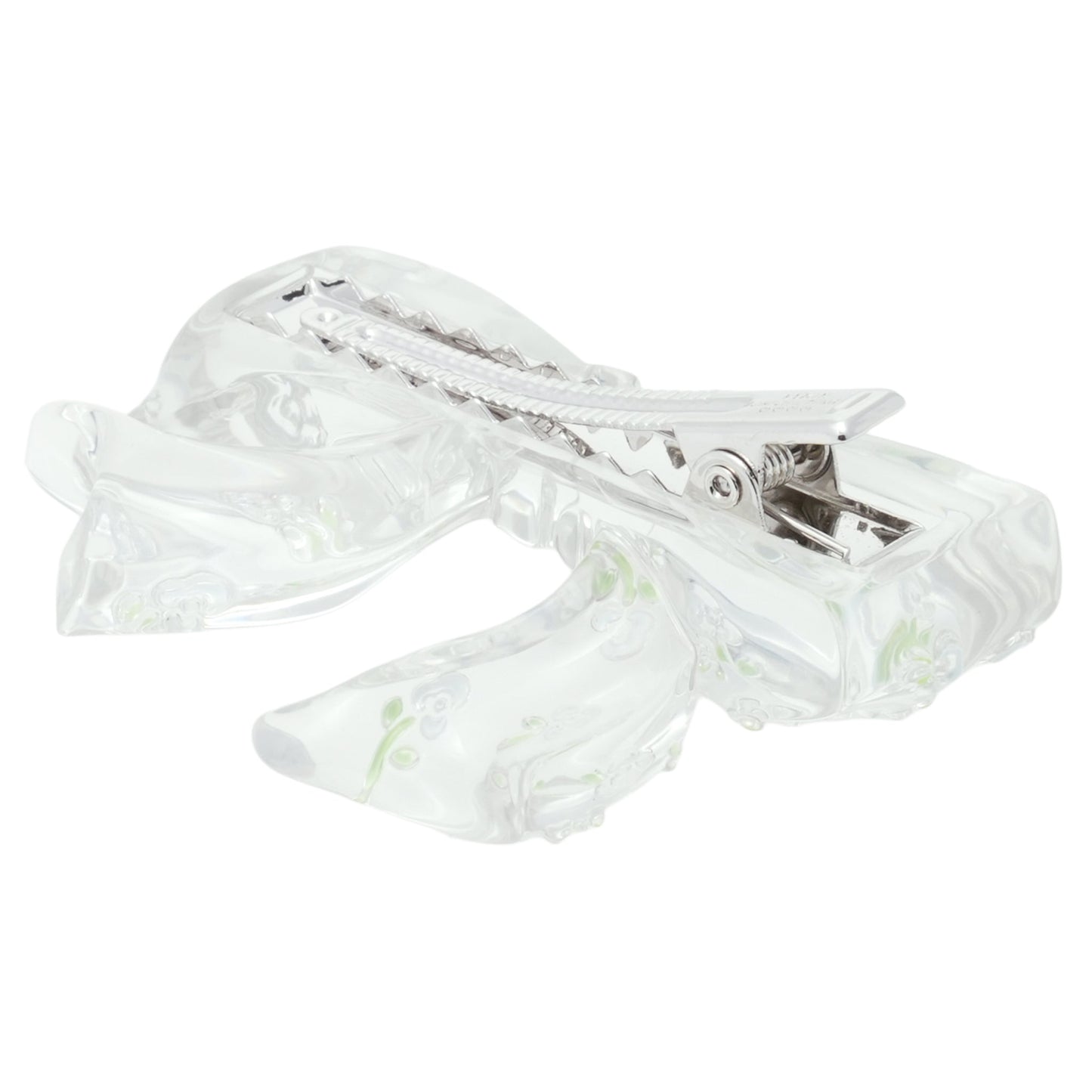 SHUSHU/TONG x YVMIN FLORAL BOWKNOT RESIN HAIR CLIP (RIGHT) / TRANSPA RENT