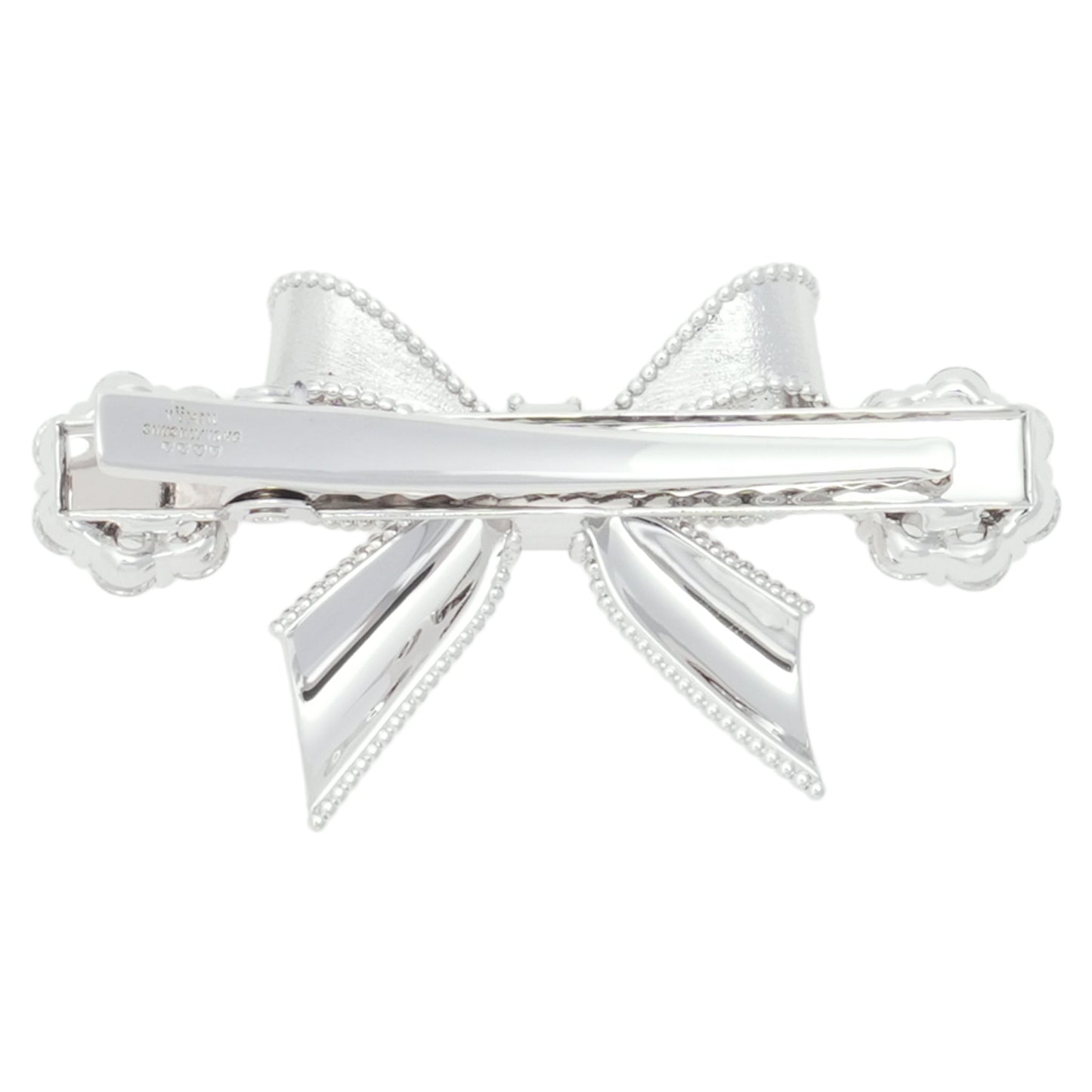 SHUSHU/TONG x YVMIN SHORT BOWKNOT GEMSTONE HAIR CLIP (RIGHT) / SILVER