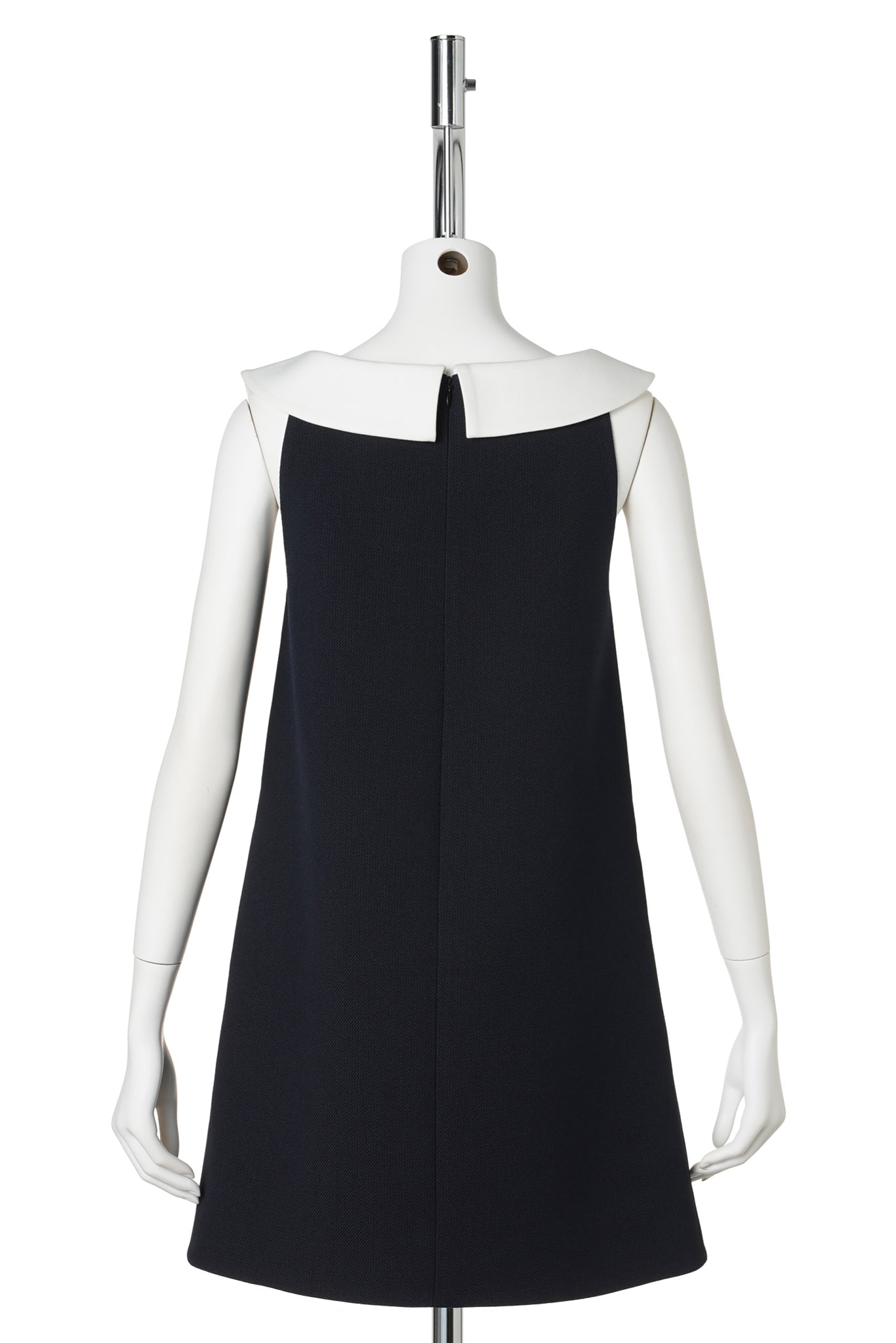 BOW CUTOUT SLEEVELESS DRESS / NAVY BLUE
