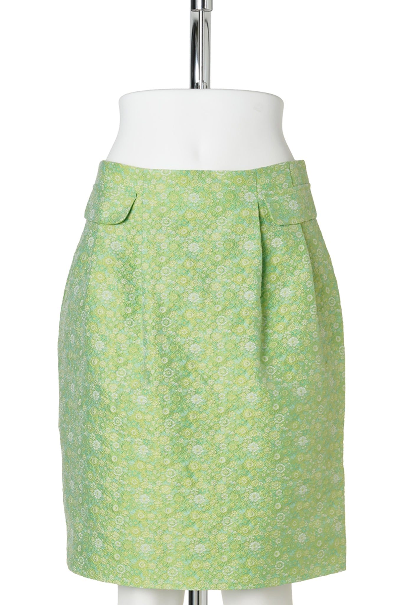 DECORATIVE FLAP SKIRT / GREEN