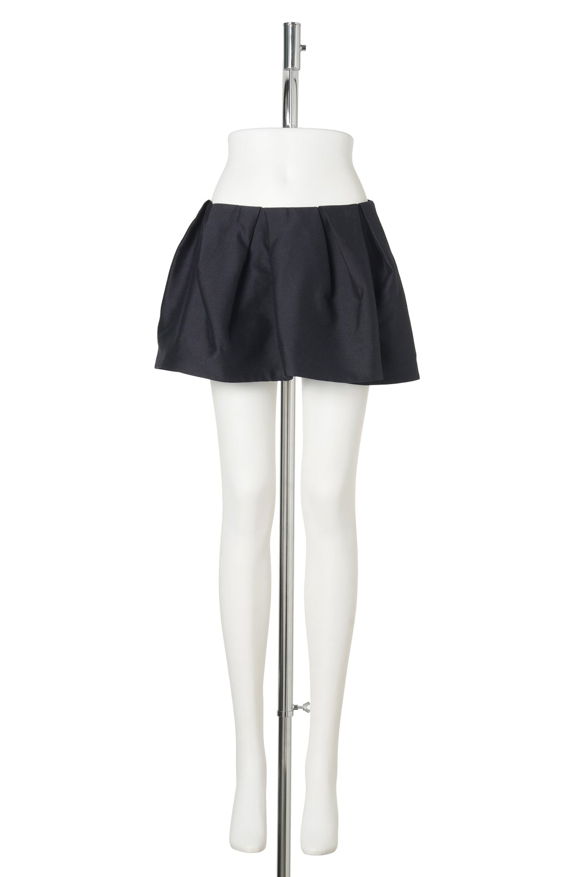 PLEATED MINI SKIRT / NAVY BLUE