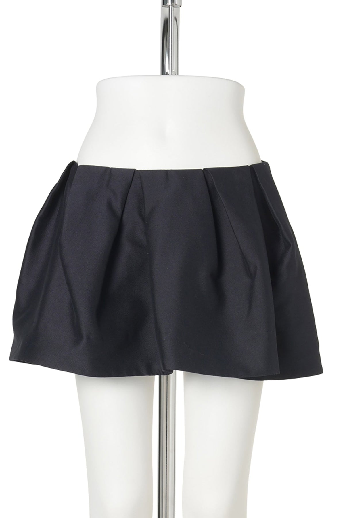 PLEATED MINI SKIRT / NAVY BLUE