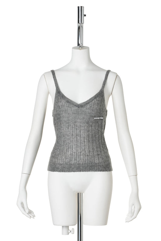 KNIT CAMI TOP / GREY