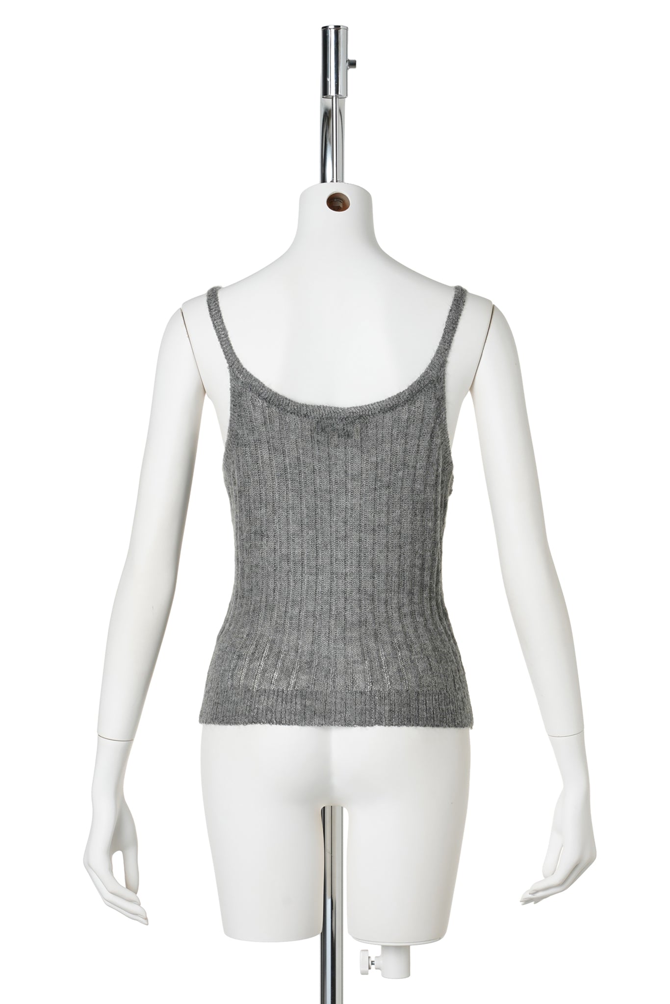 KNIT CAMI TOP / GREY