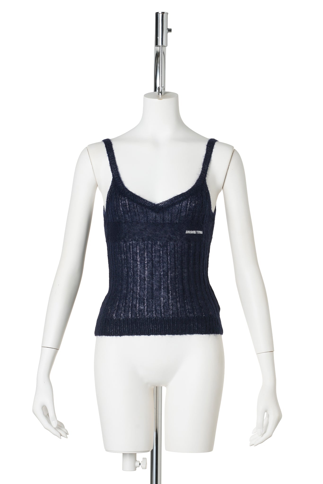 KNIT CAMI TOP / NAVY BLUE