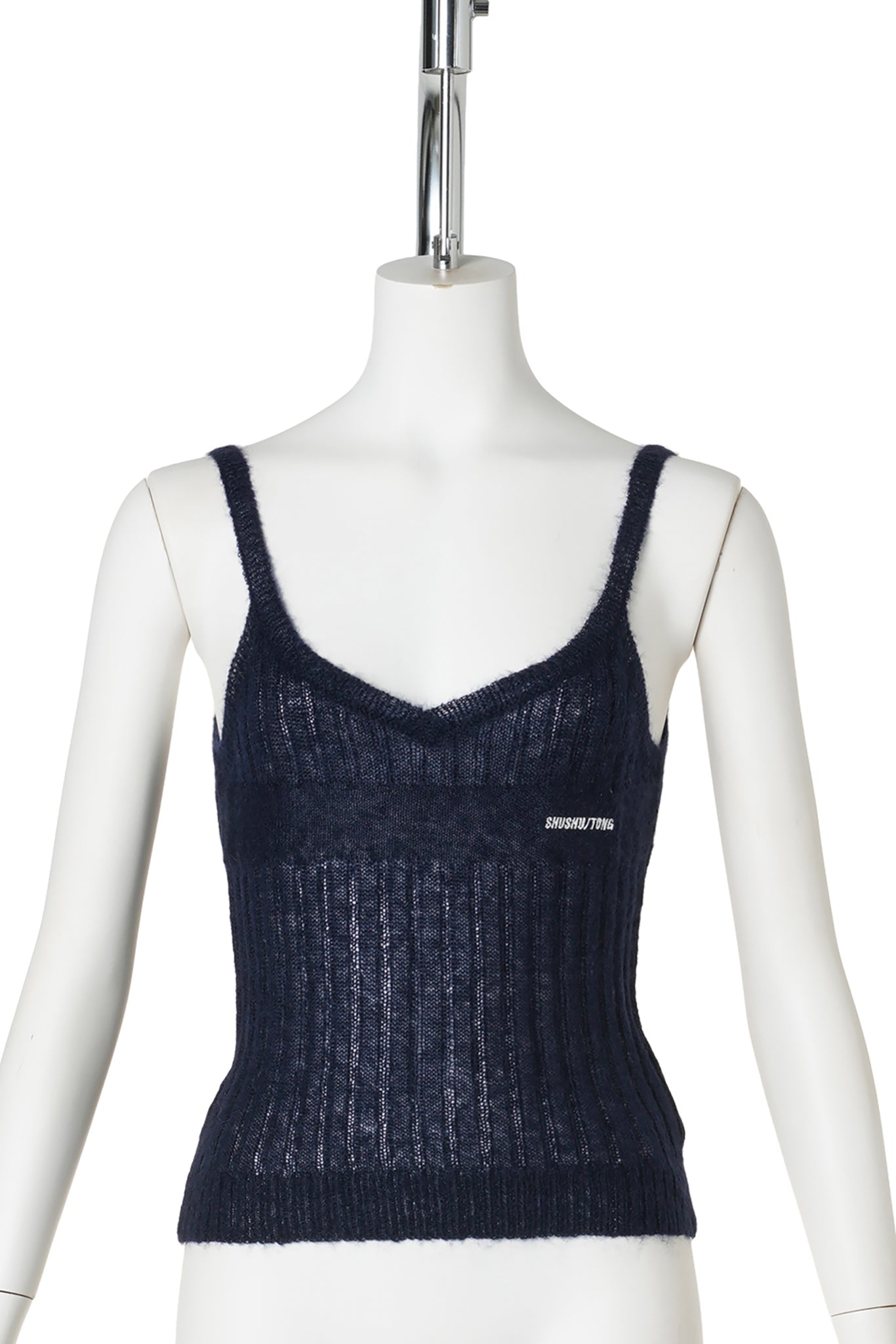 KNIT CAMI TOP / NAVY BLUE