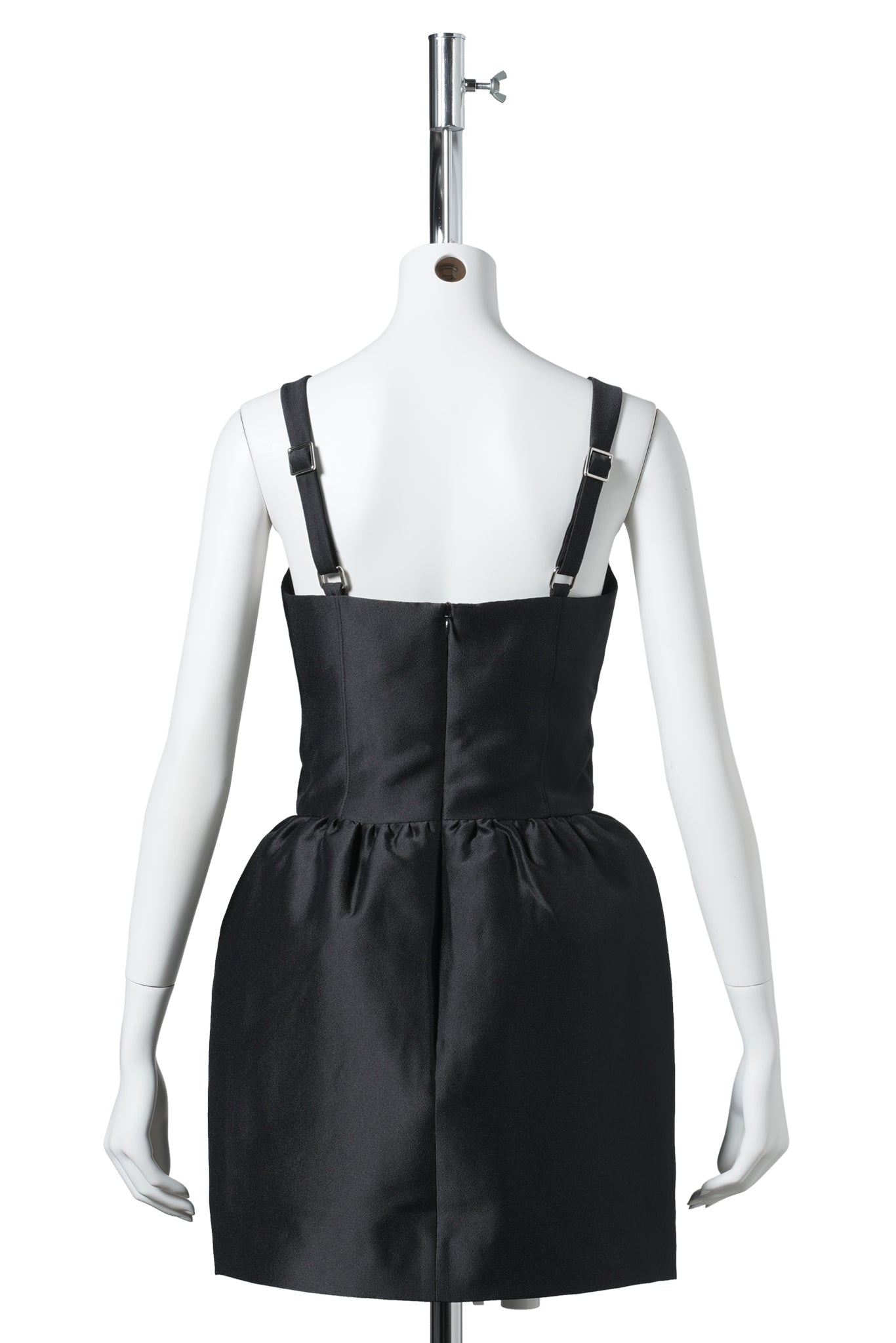 WIDE STRAP BOW BACK DRESS / BLACK