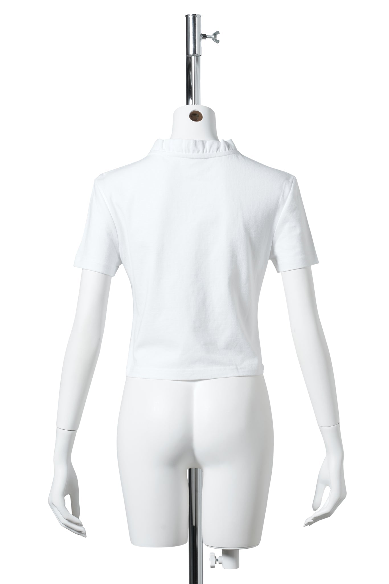 WAVE LACE COLLAR T-SHIRT / WHITE