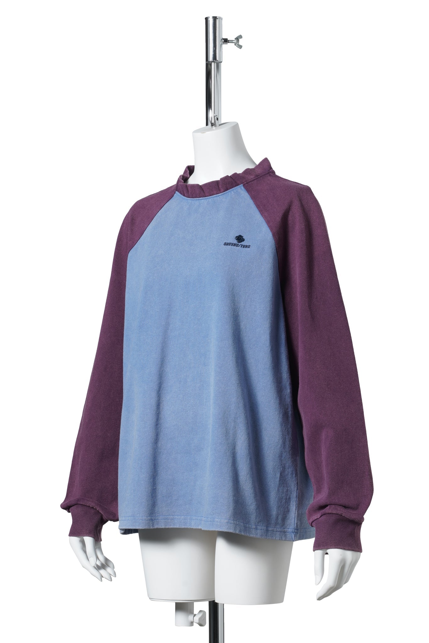 CREWNECK LONG-SLEEVE TEE / BLUE