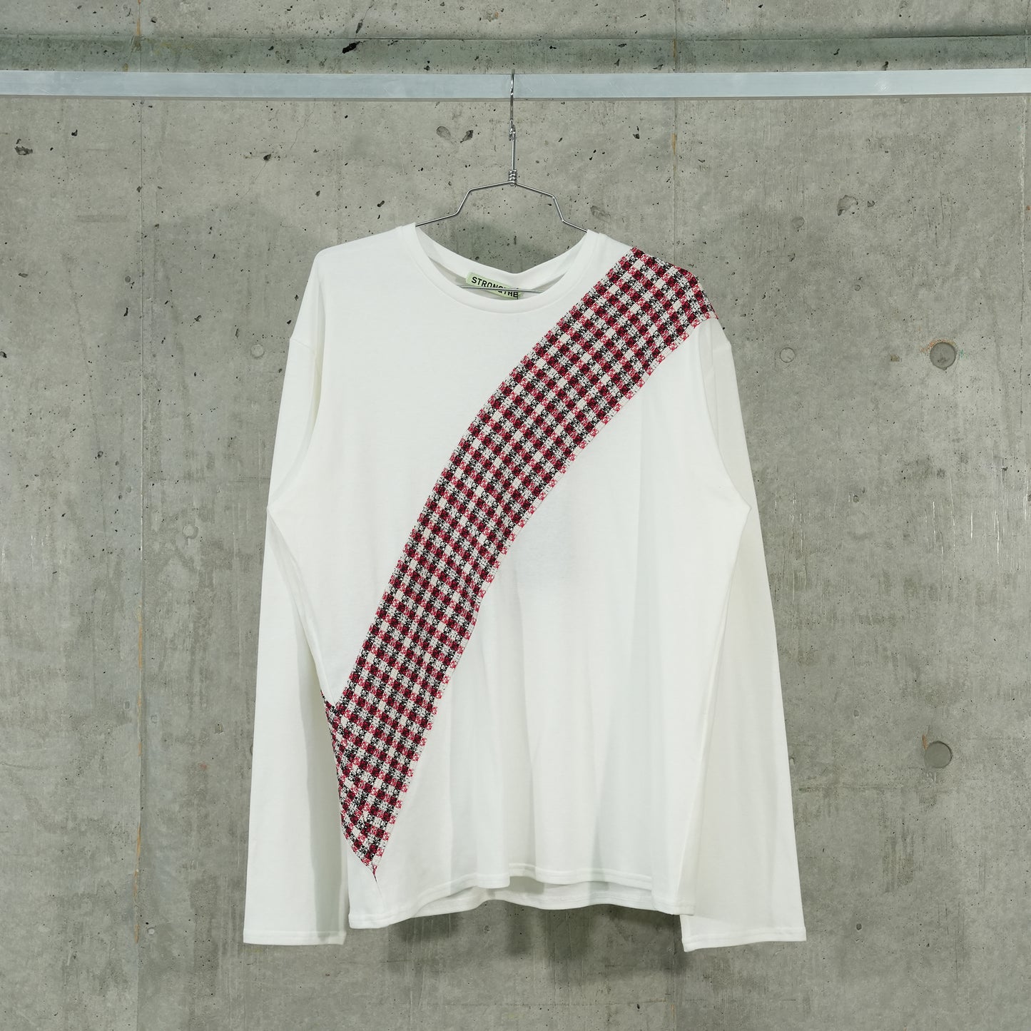 SASH TOP / WHITE/RED